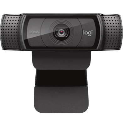 Webcam Logitech C920s Full HD 1080p, parfaite pour visioconférence, télétravail et streaming avec image nette et son stéréo.