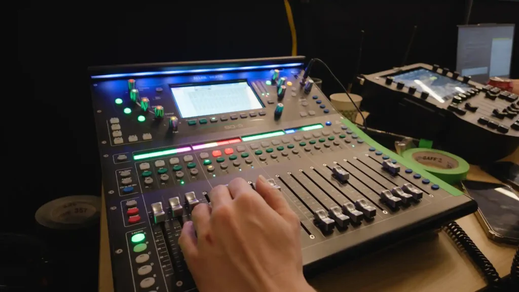Console son Allen & Heath SQ-5 utilisée pour les micros du congrès EBC 2026